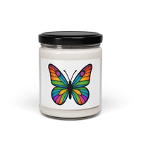 Soy Scented Candle with Colorful Butterfly, Created by Women’s Fiction & Romance Author Juliet Gauvin