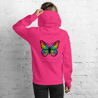 Colorful Butterfly Hoodie, Created by Women’s Fiction & Romance Author Juliet Gauvin