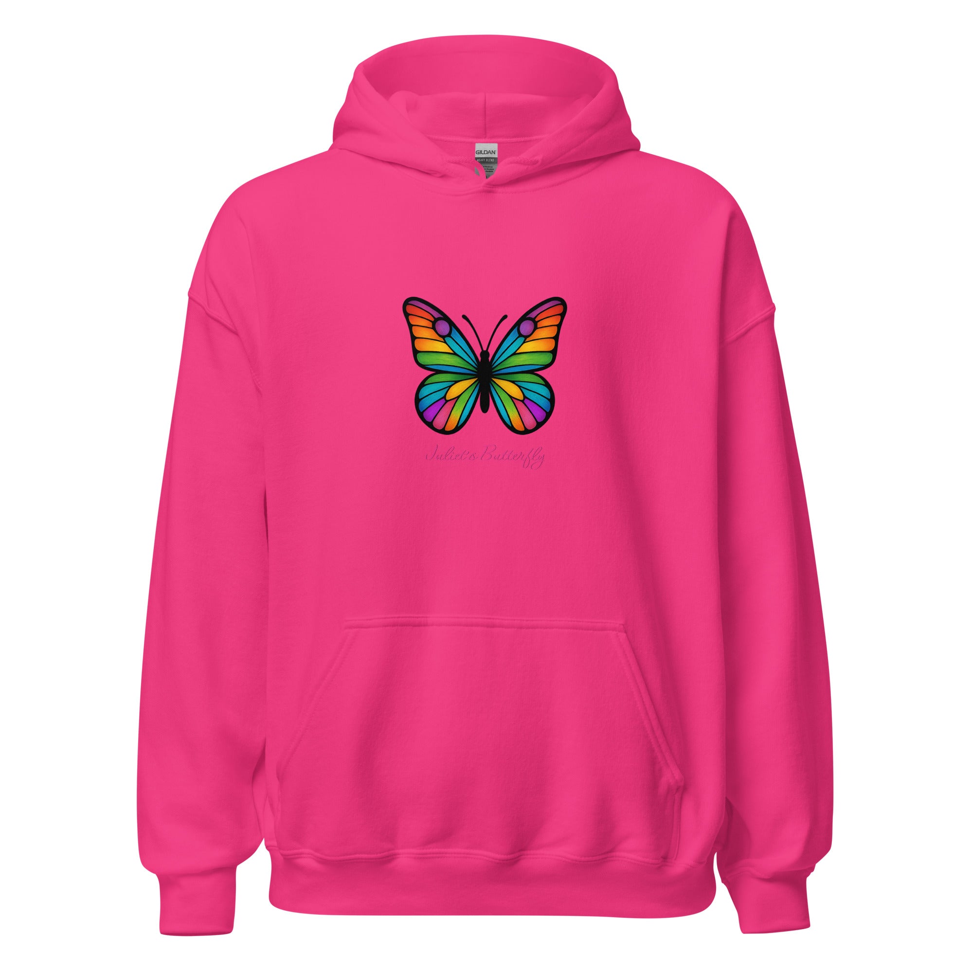 Colorful Butterfly Hoodie, Created by Women’s Fiction & Romance Author Juliet Gauvin