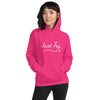 Product From Christmas Romance Love and The Irish Gallery, the words “Just Try” on a Hoodie, Created by Women’s Fiction & Romance Author Juliet Gauvin