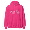 From Christmas Romance Love and The Irish Gallery, the words “Just Try” on a Hoodie, Created by Women’s Fiction & Romance Author Juliet Gauvin