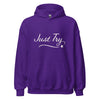 From Christmas Romance Love and The Irish Gallery, the words “Just Try” on a Hoodie, Created by Women’s Fiction & Romance Author Juliet Gauvin