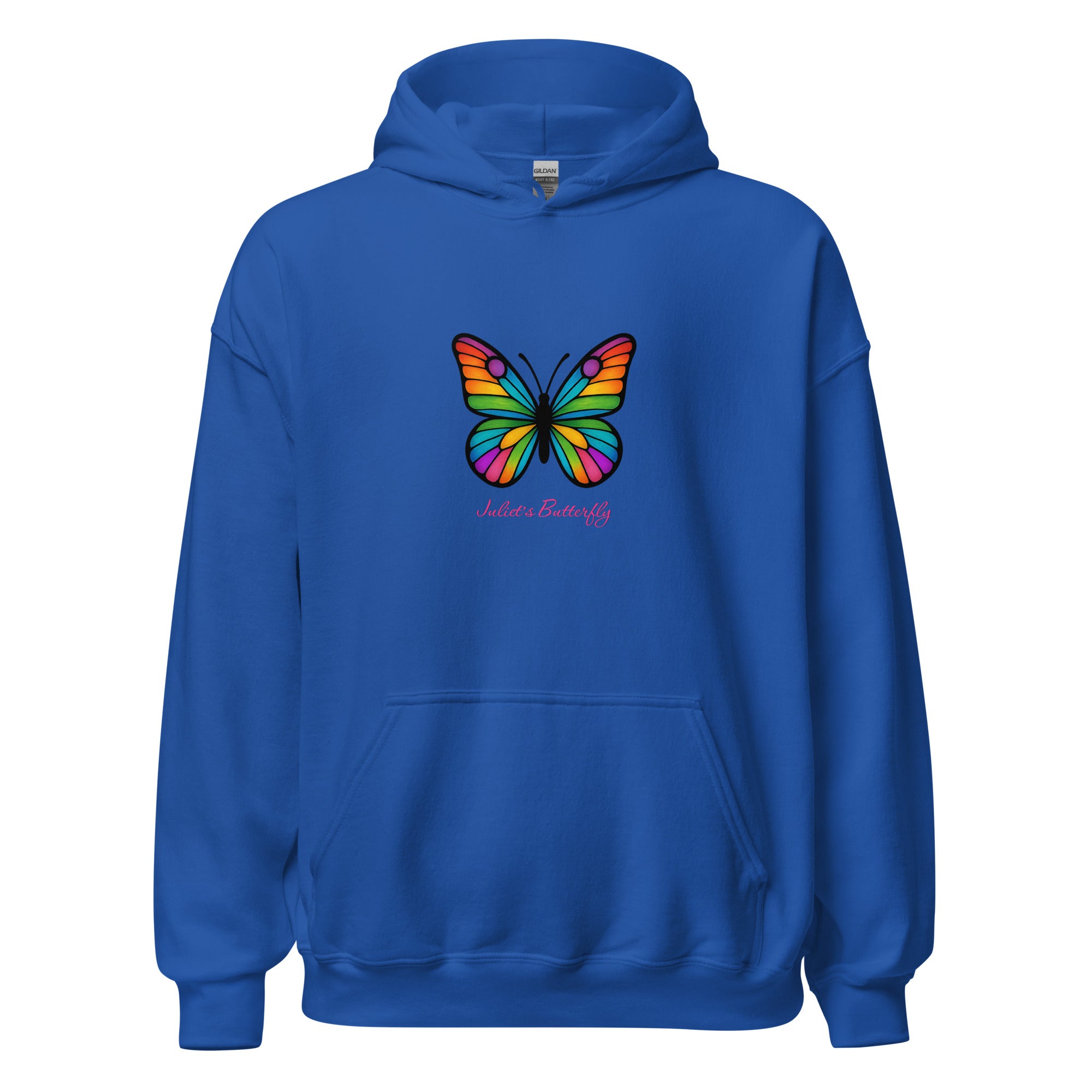 Colorful Butterfly Hoodie, Created by Women’s Fiction & Romance Author Juliet Gauvin