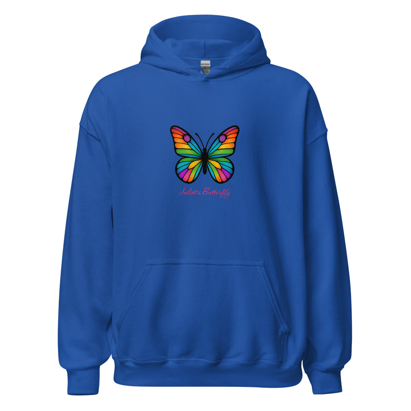 Colorful Butterfly Hoodie, Created by Women’s Fiction & Romance Author Juliet Gauvin