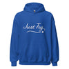 From Christmas Romance Love and The Irish Gallery, the words “Just Try” on a Hoodie, Created by Women’s Fiction & Romance Author Juliet Gauvin