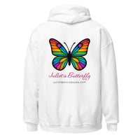 Colorful Butterfly Hoodie, Created by Women’s Fiction & Romance Author Juliet Gauvin