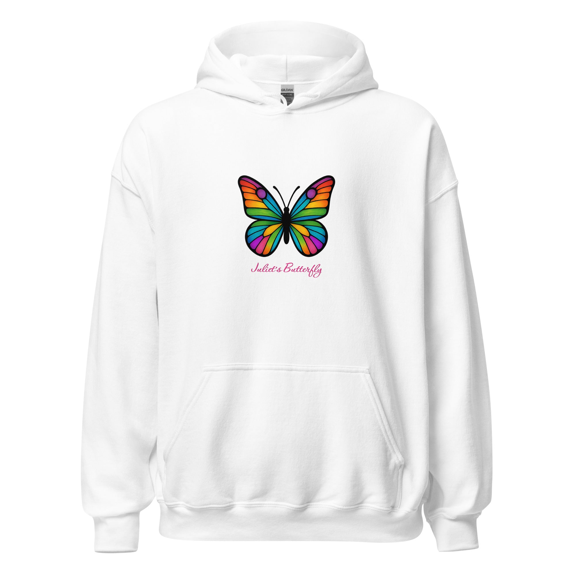 Colorful Butterfly Hoodie, Created by Women’s Fiction & Romance Author Juliet Gauvin