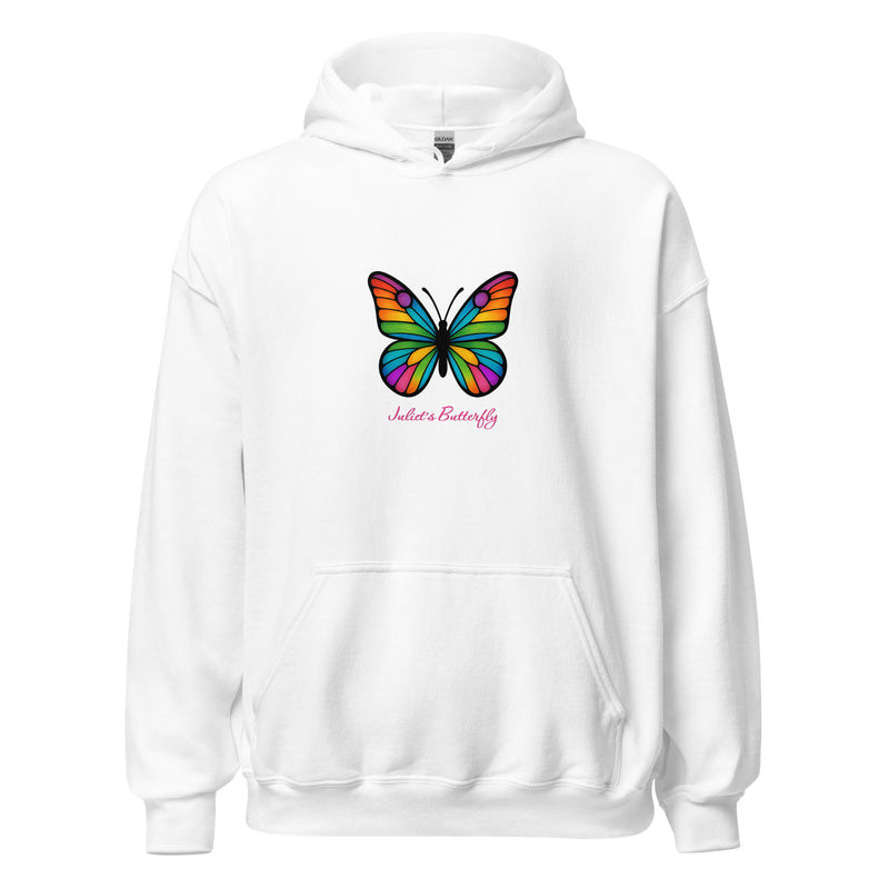 Colorful Butterfly Hoodie, Created by Women’s Fiction & Romance Author Juliet Gauvin