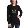Colorful Butterfly Long Sleeve Shirt, Created by Women’s Fiction & Romance Author Juliet Gauvin