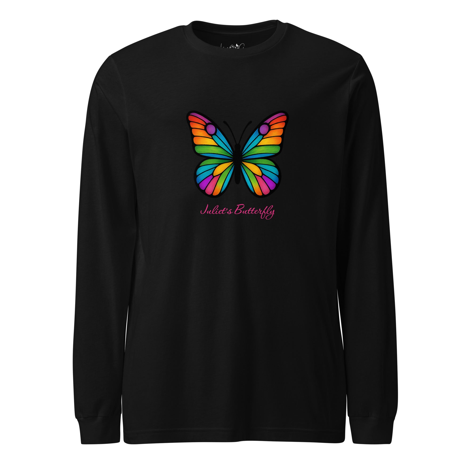 Colorful Butterfly Long Sleeve Shirt, Created by Women’s Fiction & Romance Author Juliet Gauvin