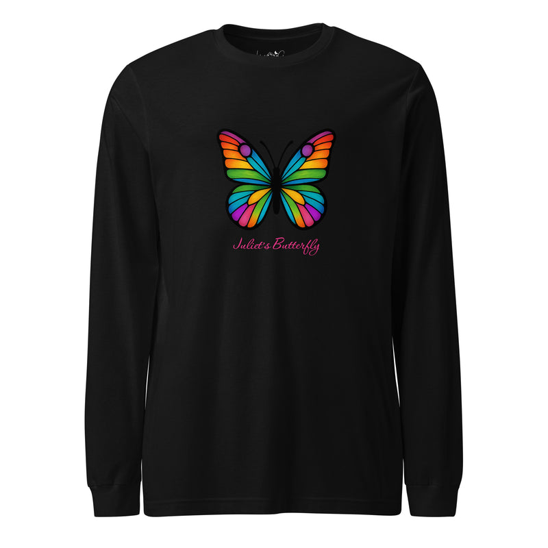 Colorful Butterfly Long Sleeve Shirt, Created by Women’s Fiction & Romance Author Juliet Gauvin