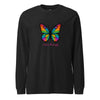 Colorful Butterfly Long Sleeve Shirt, Created by Women’s Fiction & Romance Author Juliet Gauvin
