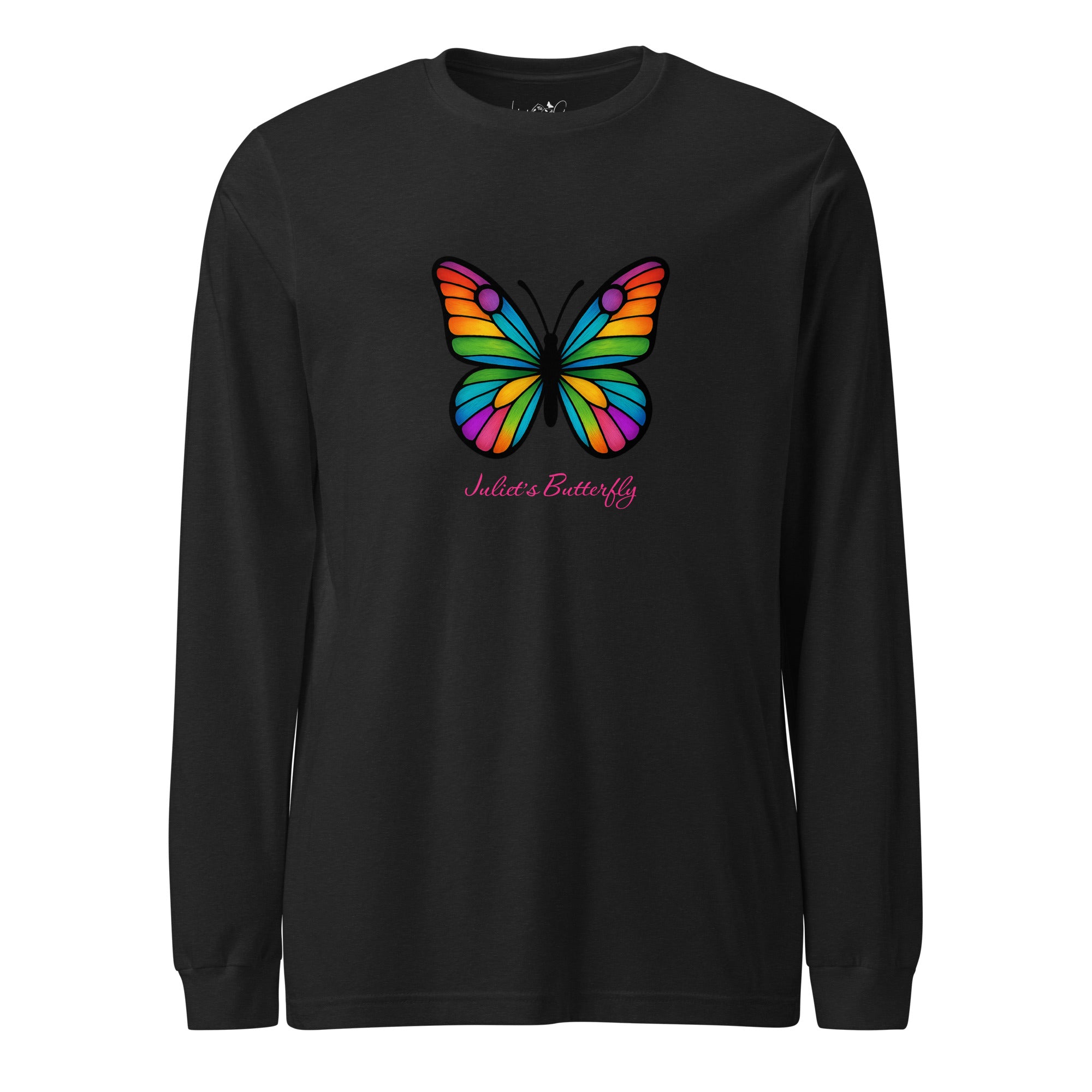 Colorful Butterfly Long Sleeve Shirt, Created by Women’s Fiction & Romance Author Juliet Gauvin