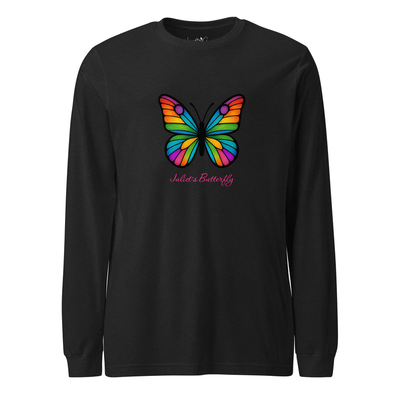 Colorful Butterfly Long Sleeve Shirt, Created by Women’s Fiction & Romance Author Juliet Gauvin