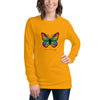 Colorful Butterfly Long Sleeve Shirt, Created by Women’s Fiction & Romance Author Juliet Gauvin