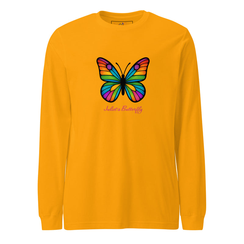 Colorful Butterfly Long Sleeve Shirt, Created by Women’s Fiction & Romance Author Juliet Gauvin