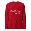 From Christmas Romance Love and The Irish Gallery, the words “Just Try” on a Longsleeve Shirt, Created by Women’s Fiction & Romance Author Juliet Gauvin
