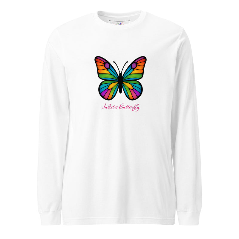 Colorful Butterfly Long Sleeve Shirt, Created by Women’s Fiction & Romance Author Juliet Gauvin