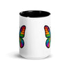 Colorful Butterfly Mug with Inside Color, Created by Women’s Fiction & Romance Author Juliet Gauvin