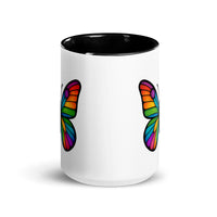 Colorful Butterfly Mug with Inside Color, Created by Women’s Fiction & Romance Author Juliet Gauvin
