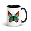 Colorful Butterfly Mug with Inside Color, Created by Women’s Fiction & Romance Author Juliet Gauvin