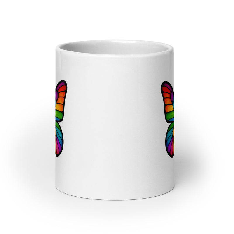 Colorful Butterfly Mug, Created by Women’s Fiction & Romance Author Juliet Gauvin